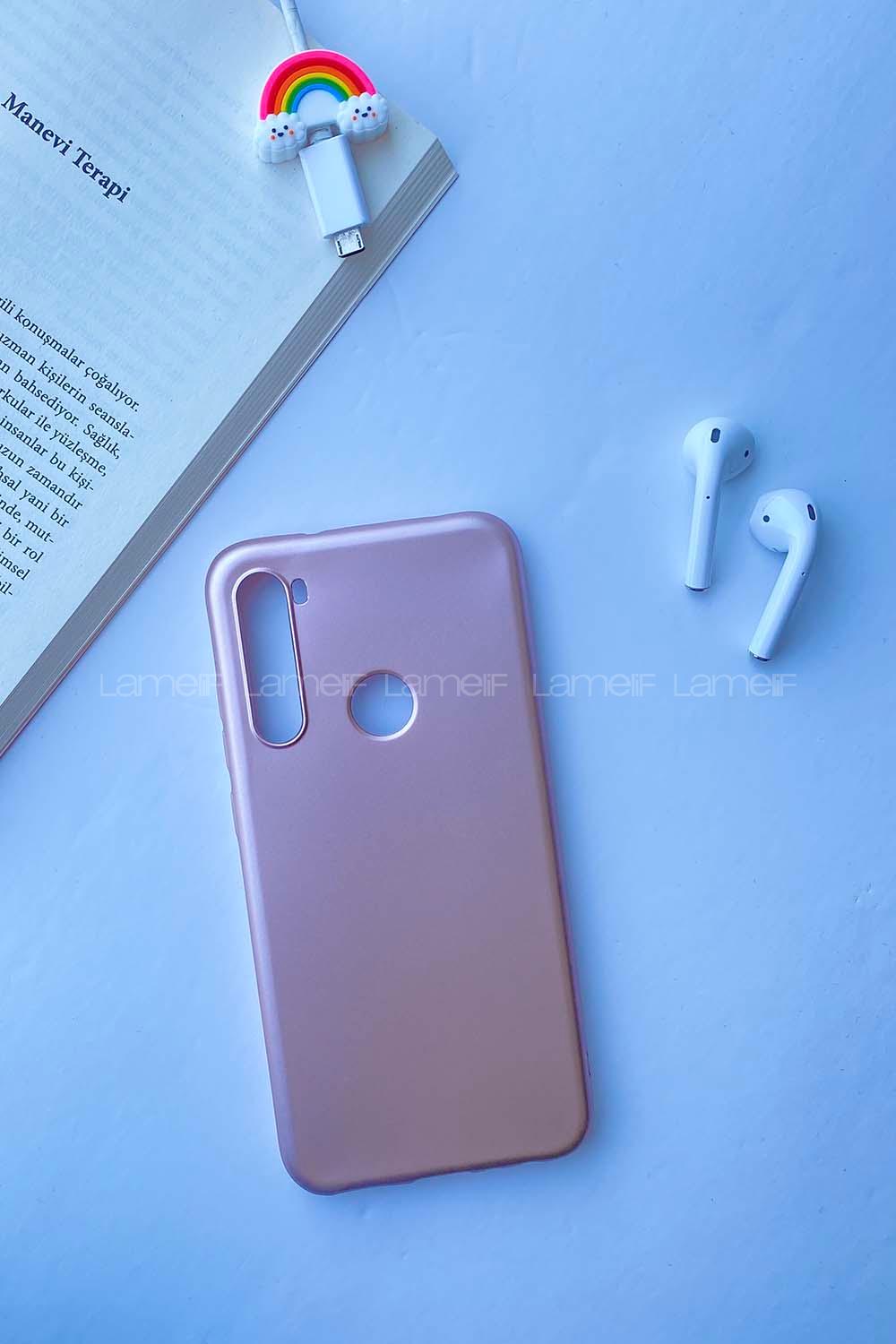 Modalamelif Redmi Note 8 Rubber Silikon Telefon Kılıfı Pudra