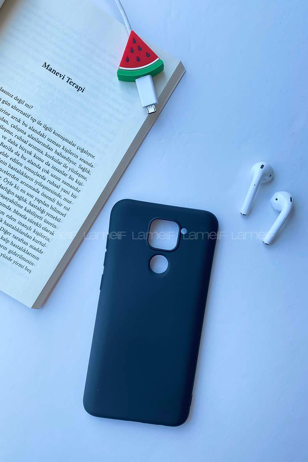 Modalamelif Redmi Note 9 Rubber Silikon Telefon Kılıfı Siyah