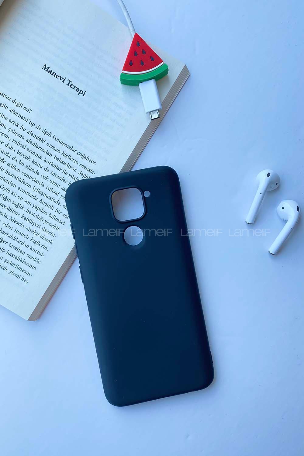 Modalamelif Redmi Note 9 Rubber Silikon Telefon Kılıfı Siyah