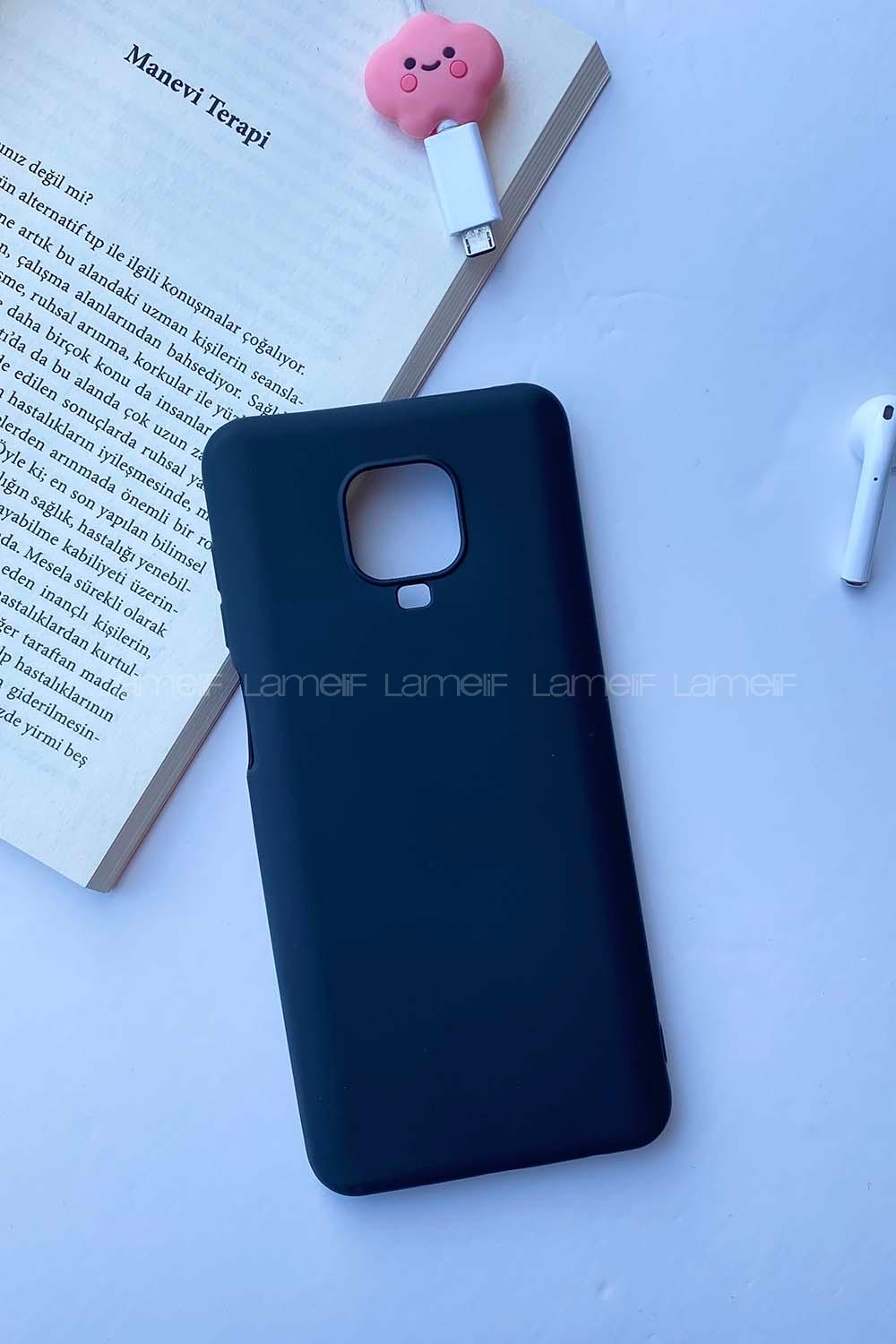 Modalamelif Redmi Note 9S/Pro Rubber Silikon Telefon Kılıfı Siyah