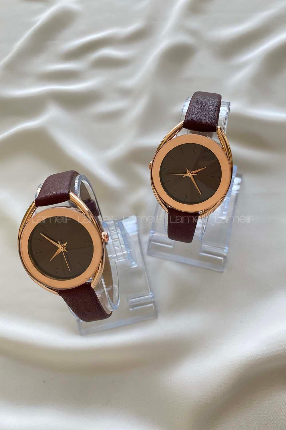 ModalameliF Bordo Dizayn Saat