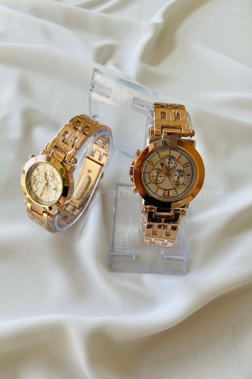 Modalamelif Çelik Kordon Gedo Gold Saat