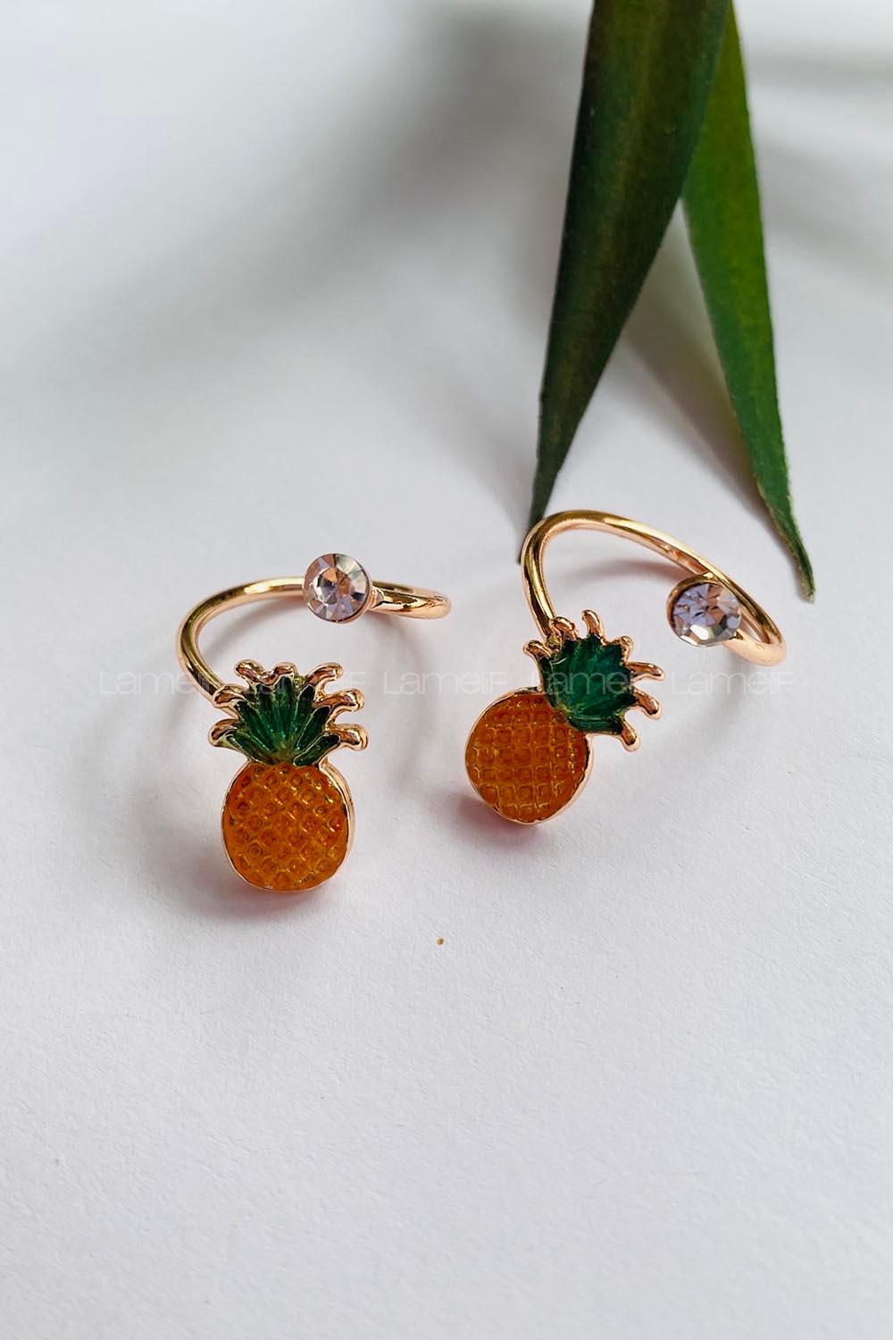 Modalamelif Gold Ananas Yüzük