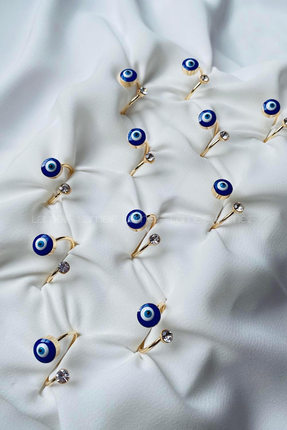 Modalamelif Gold Nazar Boncuk Yüzük