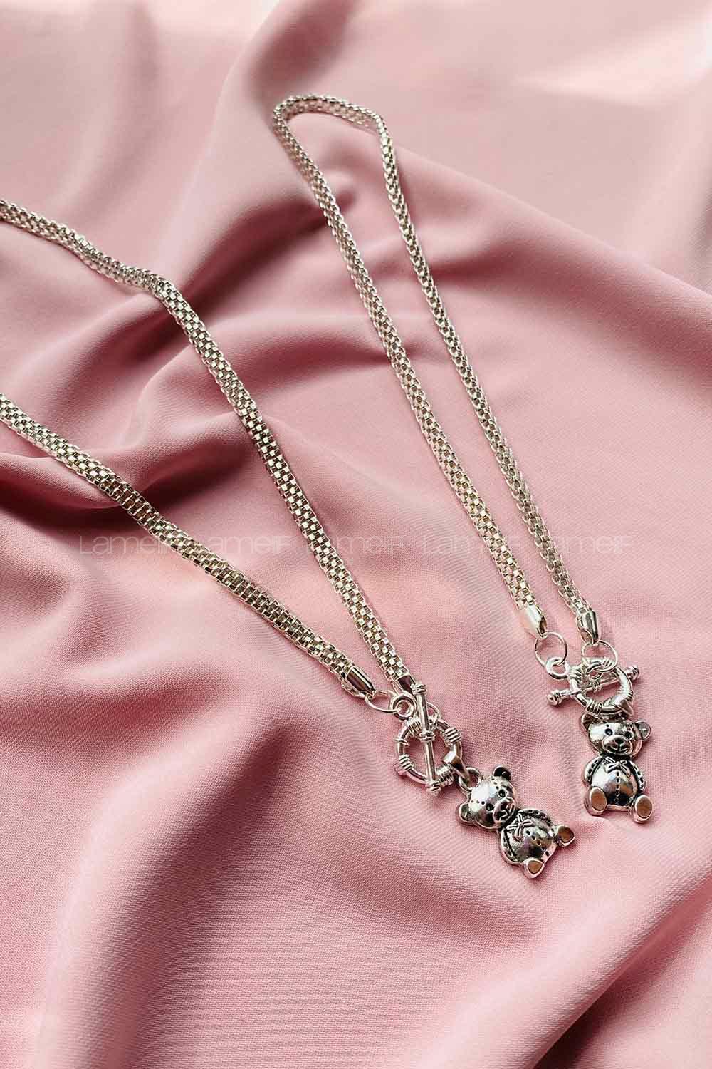 Modalamelif Gümüş Ayıcık Kolye