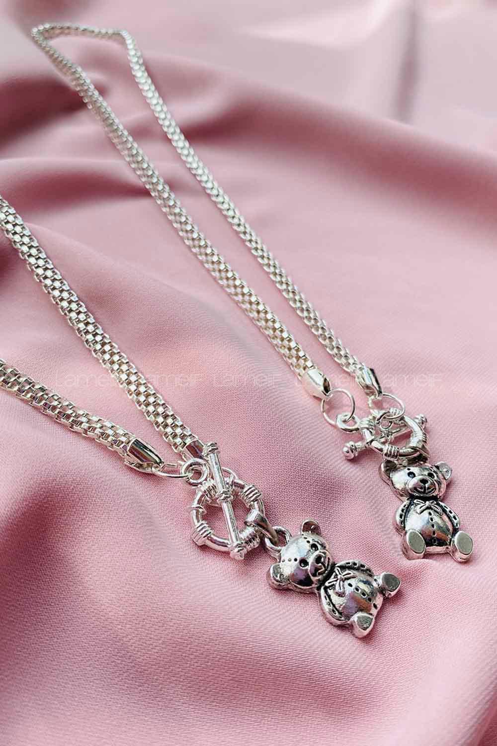 Modalamelif Gümüş Ayıcık Kolye