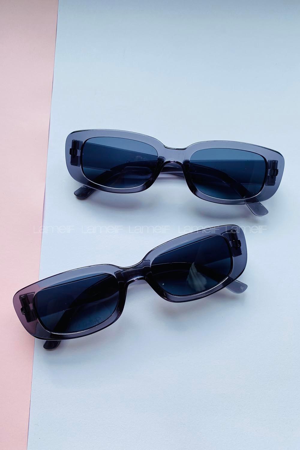 Lamelif Lua Füme Parlak Çerçeve Güneş Gözlüğü