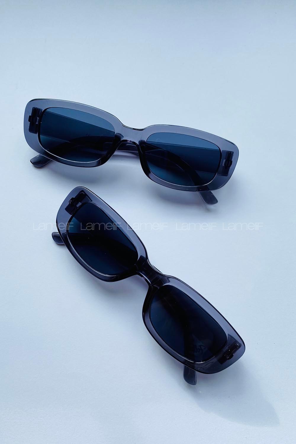 Lamelif Lua Füme Parlak Çerçeve Güneş Gözlüğü