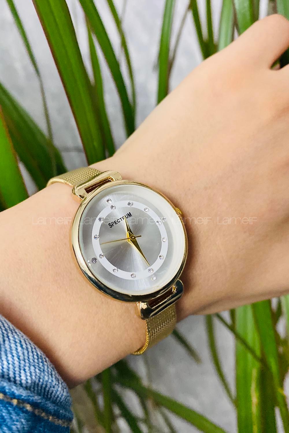 Modalamelif Sada Gold Hasır Kordon Saat