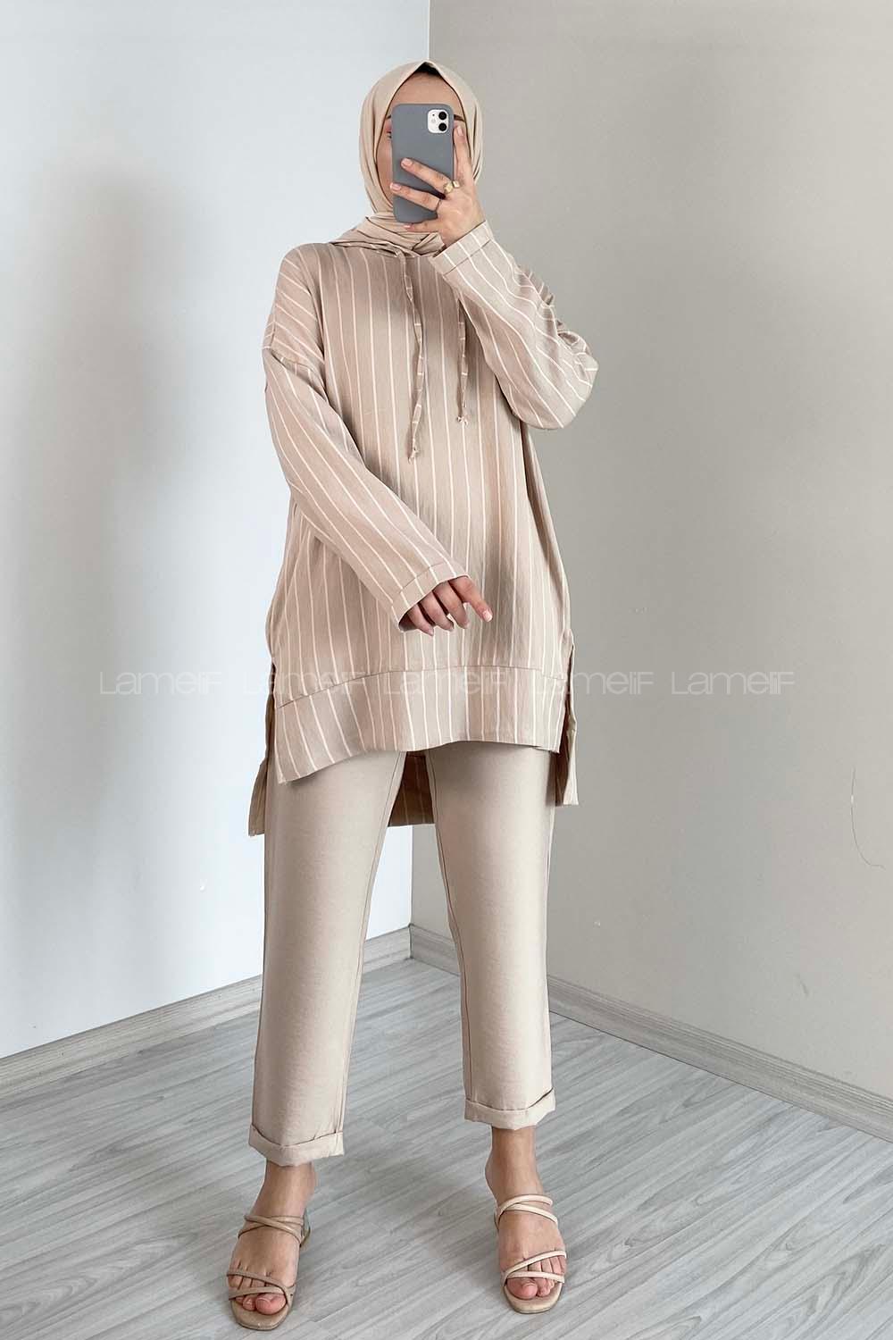 Modalamelif Çizgili İkili Takım Taş