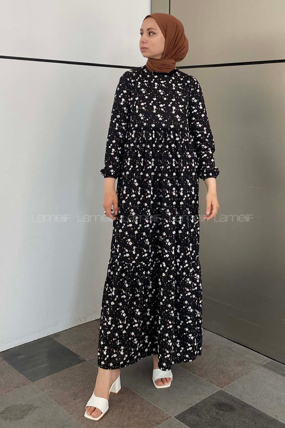 Modalamelif Hasır Kemerli Pegasus Elbise Siyah