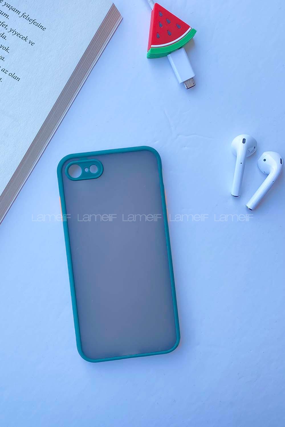 Modalamelif ıPhone 7/8 Montreal Silikon Telefon Kılıfı Zümrüt