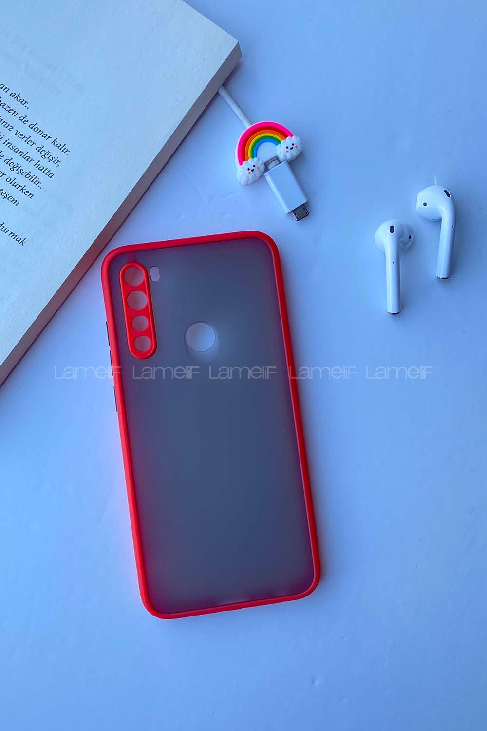 Modalamelif Redmi Note 8 Montreal Silikon Telefon Kılıfı Kırmızı