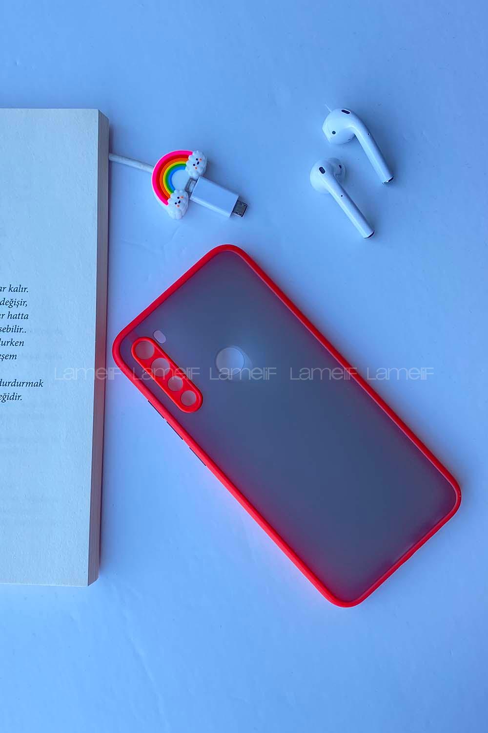 Modalamelif Redmi Note 8 Montreal Silikon Telefon Kılıfı Kırmızı