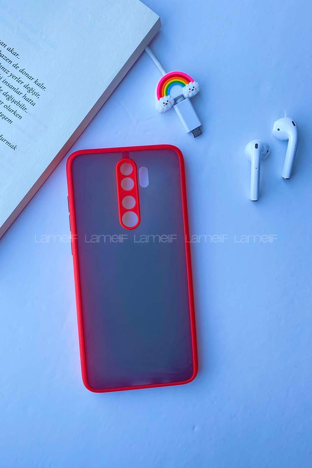 Modalamelif Redmi Note 8 Pro Montreal Silikon Telefon Kılıfı Kırmızı