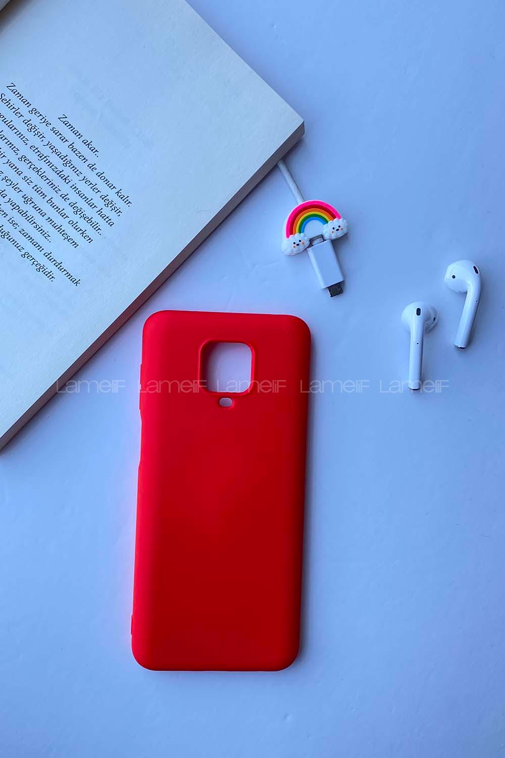 Modalamelif Redmi Note 9 Pro Nano Silikon Telefon Kılıfı Kırmızı