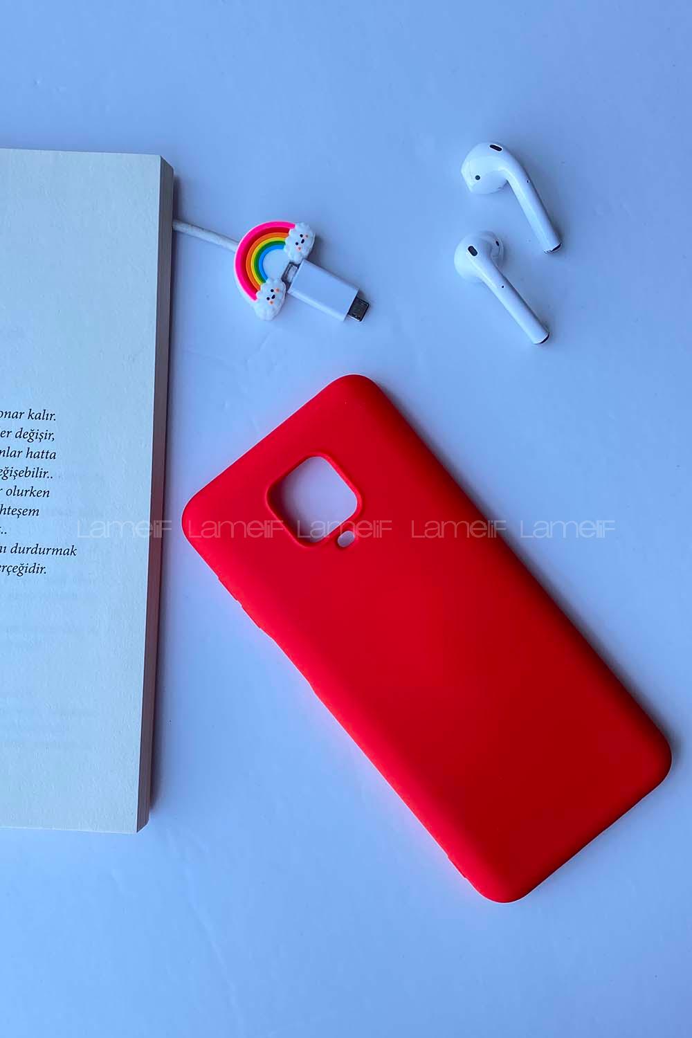 Modalamelif Redmi Note 9 Pro Nano Silikon Telefon Kılıfı Kırmızı