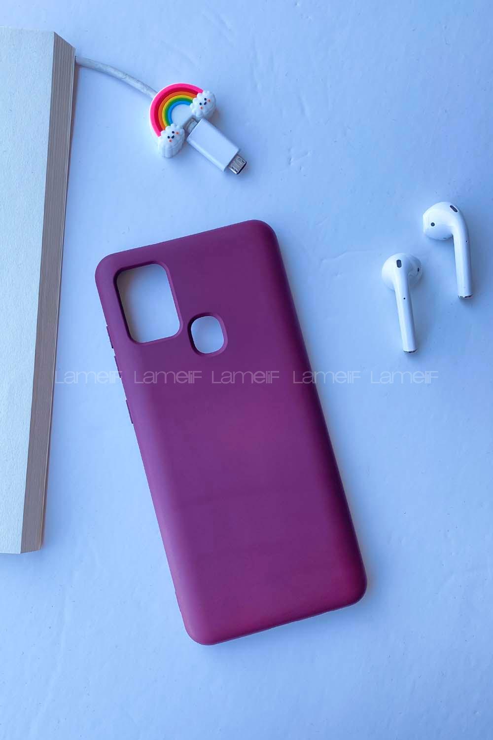 Modalamelif Samsung A21s Cappy Silikon Telefon Kılıfı Mor