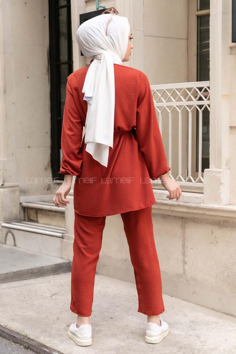 Modalamelif  Önü Fırfırlı İkili Takım Kiremit