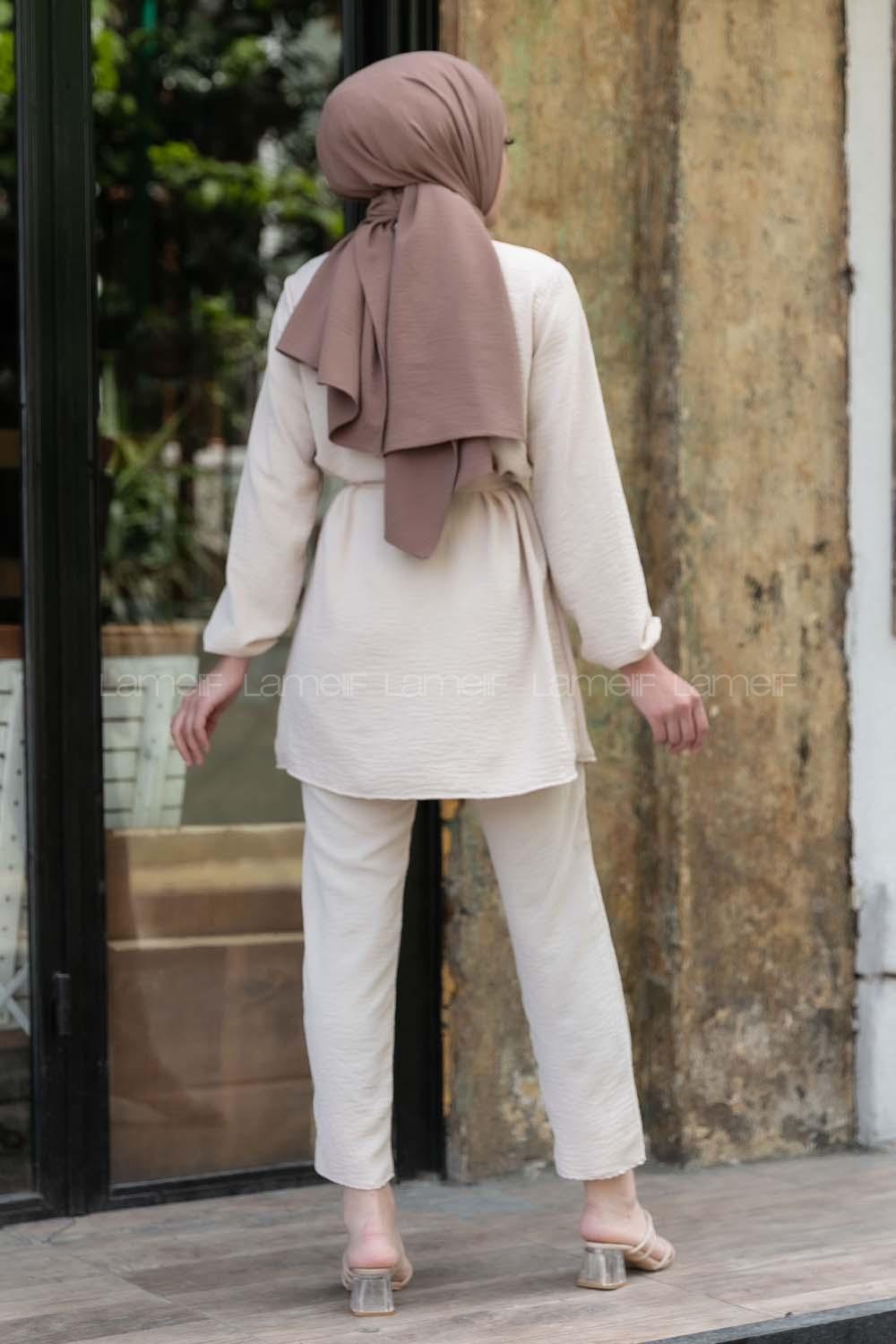 Modalamelif  Önü Fırfırlı İkili Takım Taş