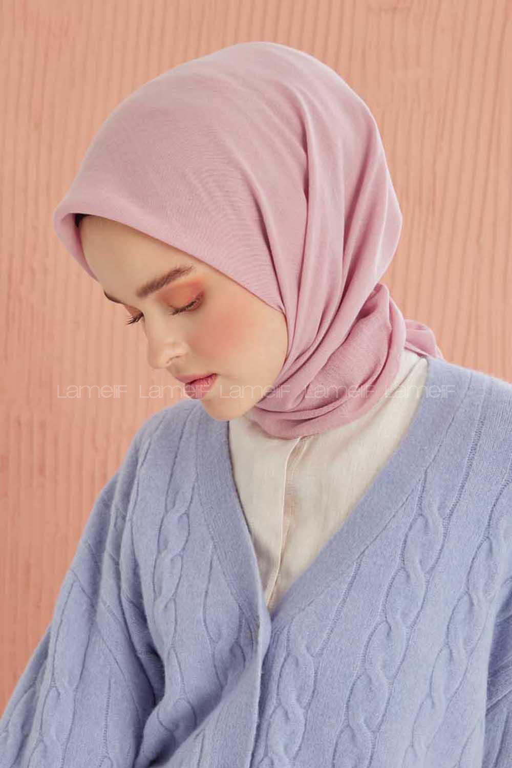 Modalamelif Pano Pamuk Eşarp Açık Pudra