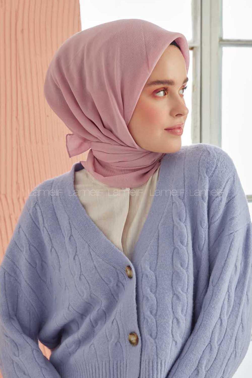 Modalamelif Pano Pamuk Eşarp Açık Pudra