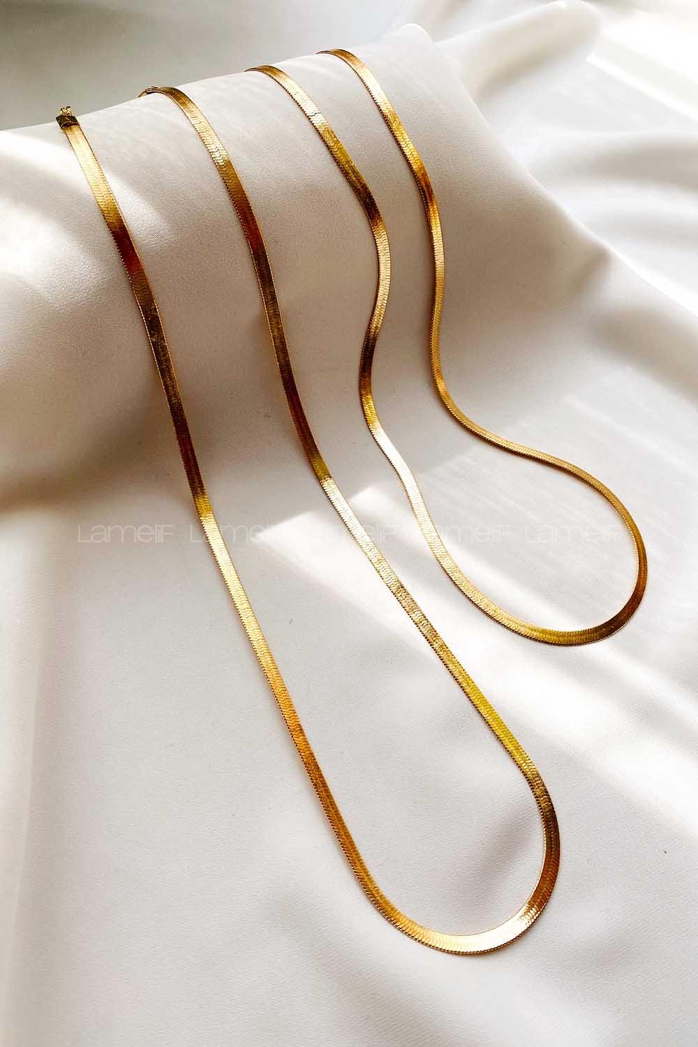 Modalamelif Gold İtalyan Zincir Kolye