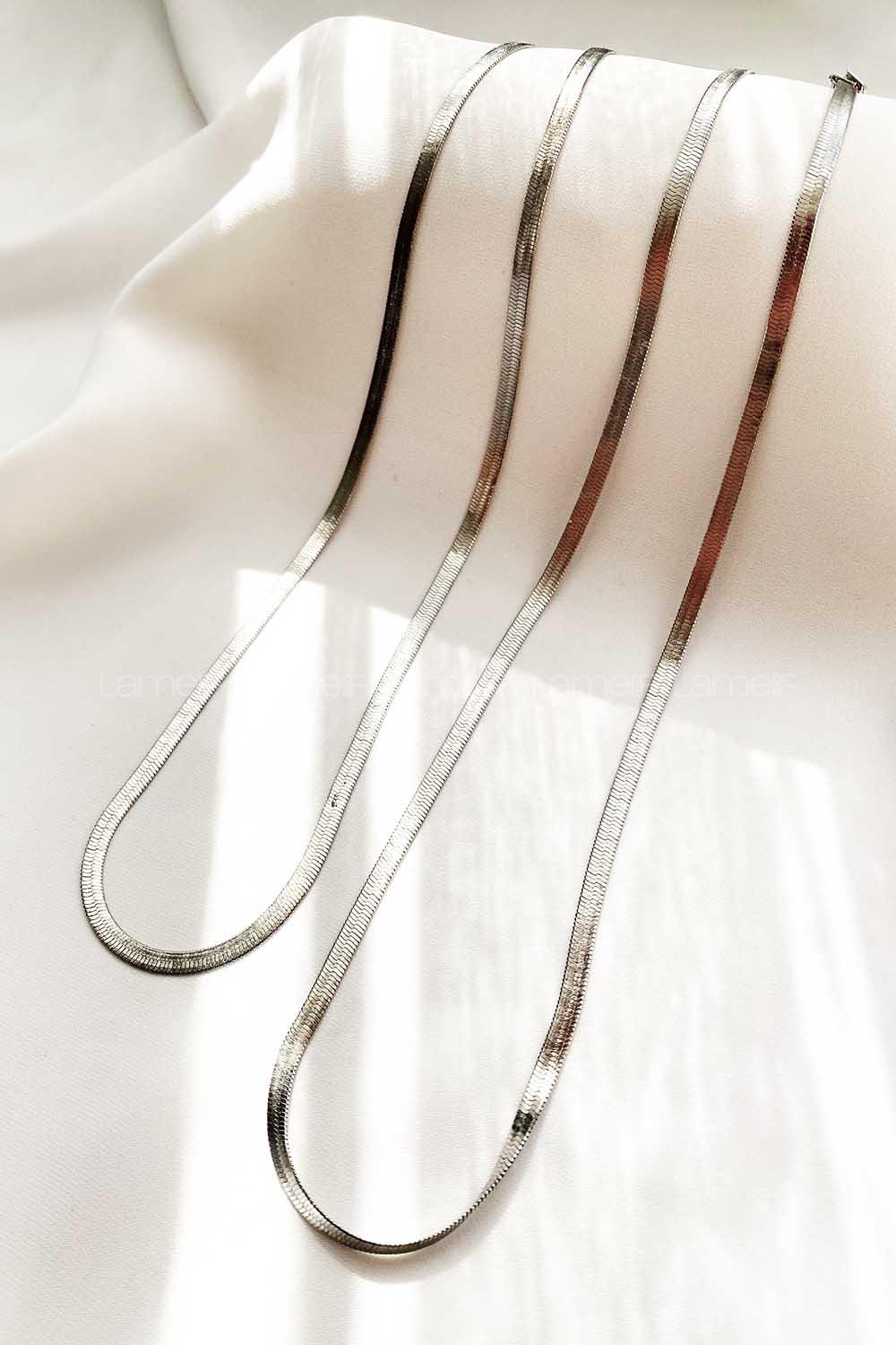 Modalamelif Gümüş İtalyan Zincir Kolye