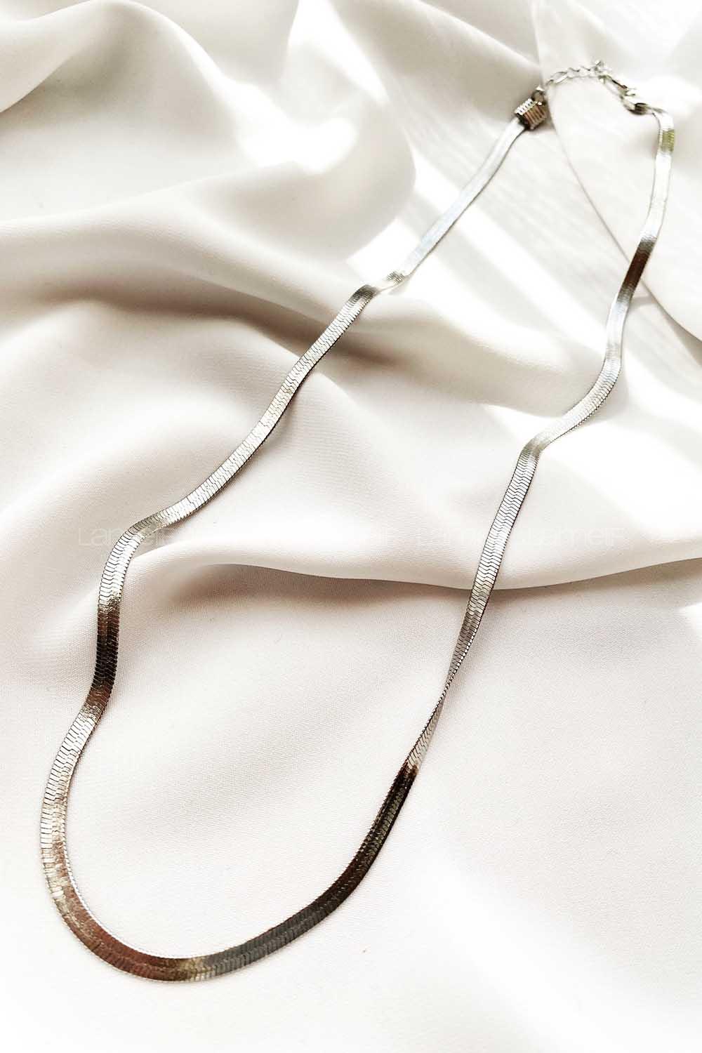 Modalamelif Gümüş İtalyan Zincir Kolye