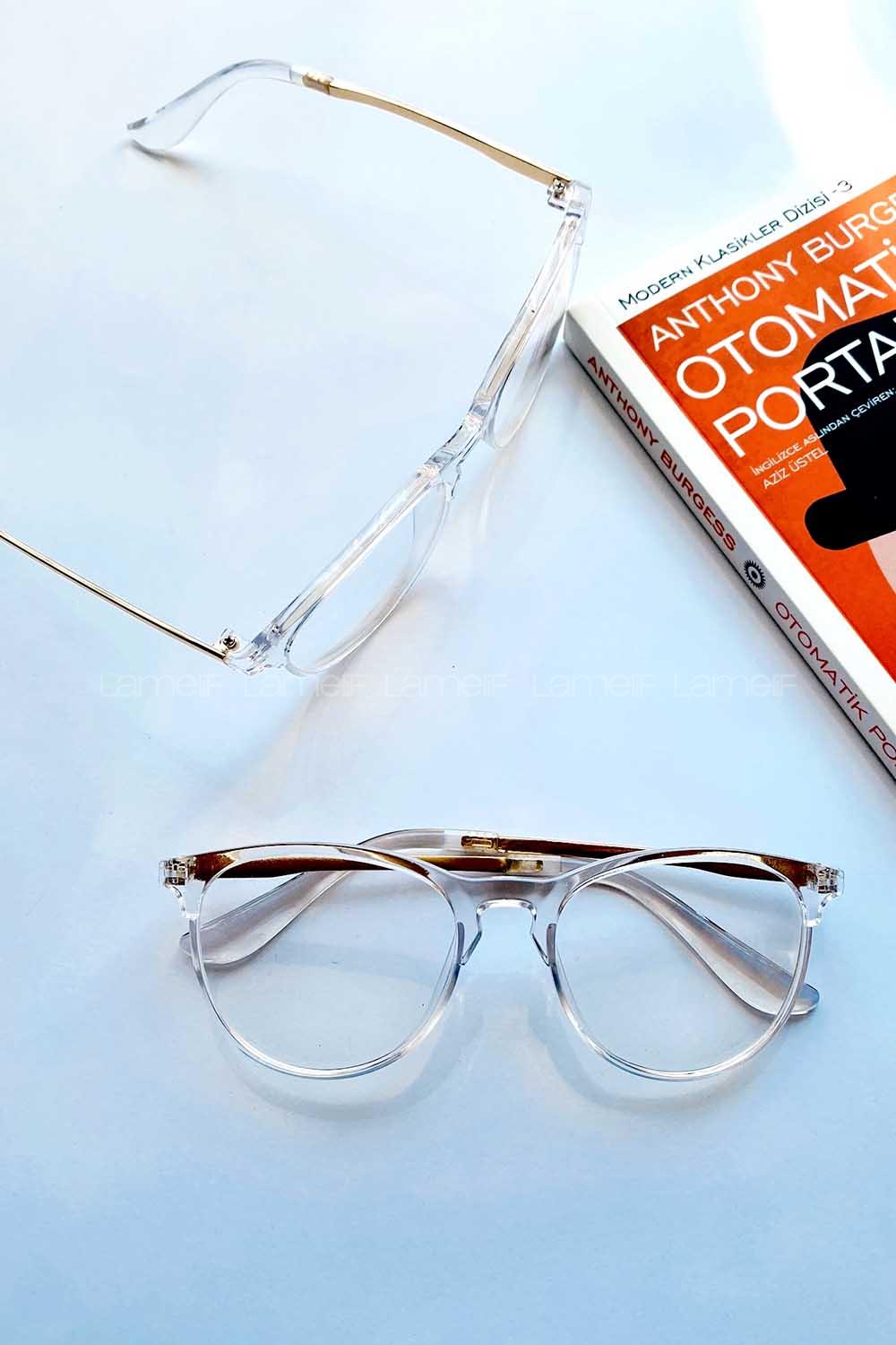 Modalamelif Şeffaf Gely Güneş Gözlüğü