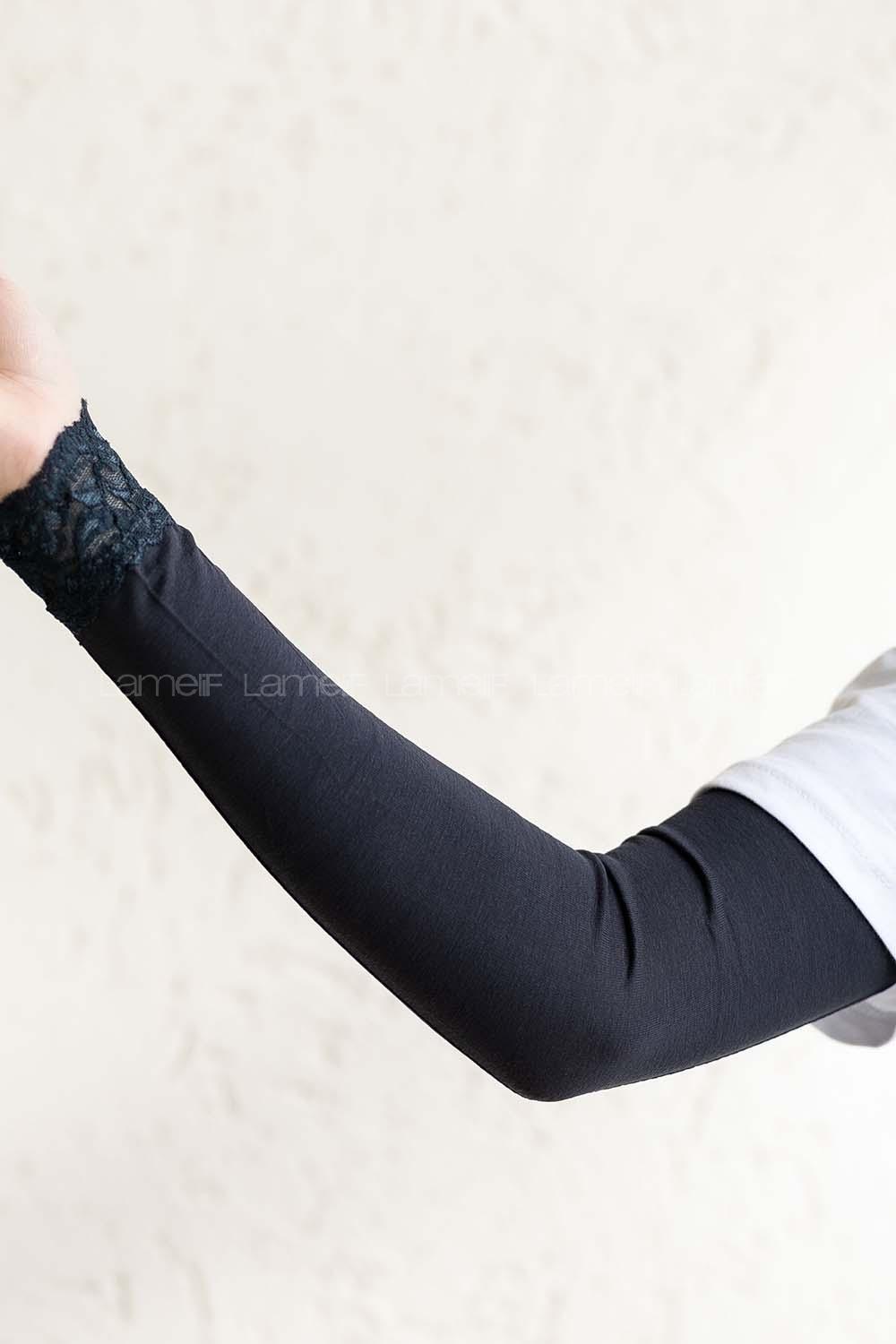 Modalamelif Dantelli Kolluk Lacivert