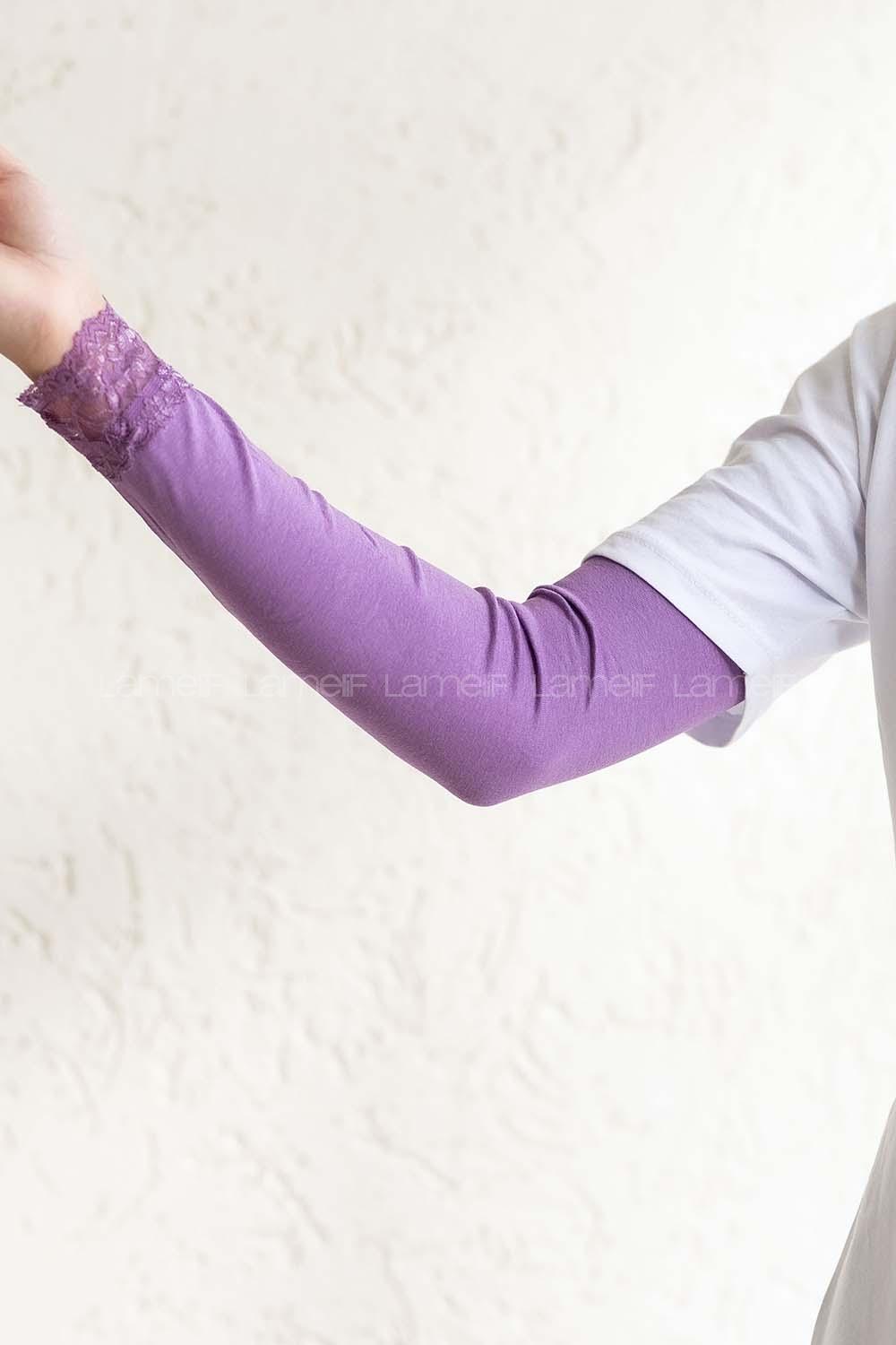 Modalamelif Dantelli Kolluk Lila