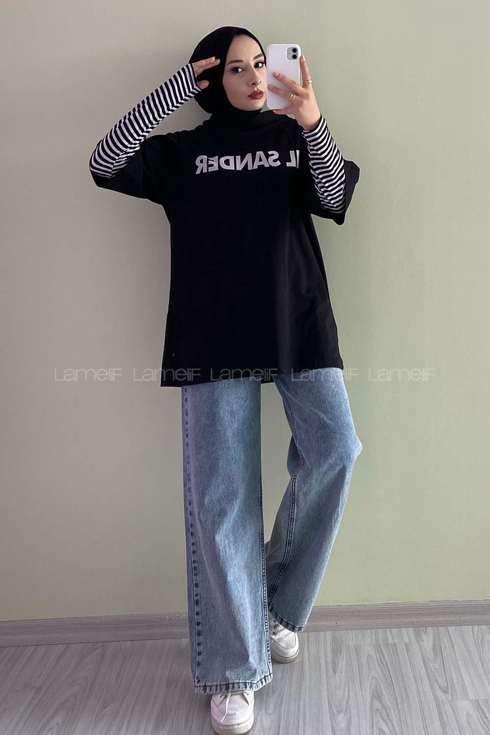 Modalamelif Jıl Sander Oversize T-Shirt Siyah