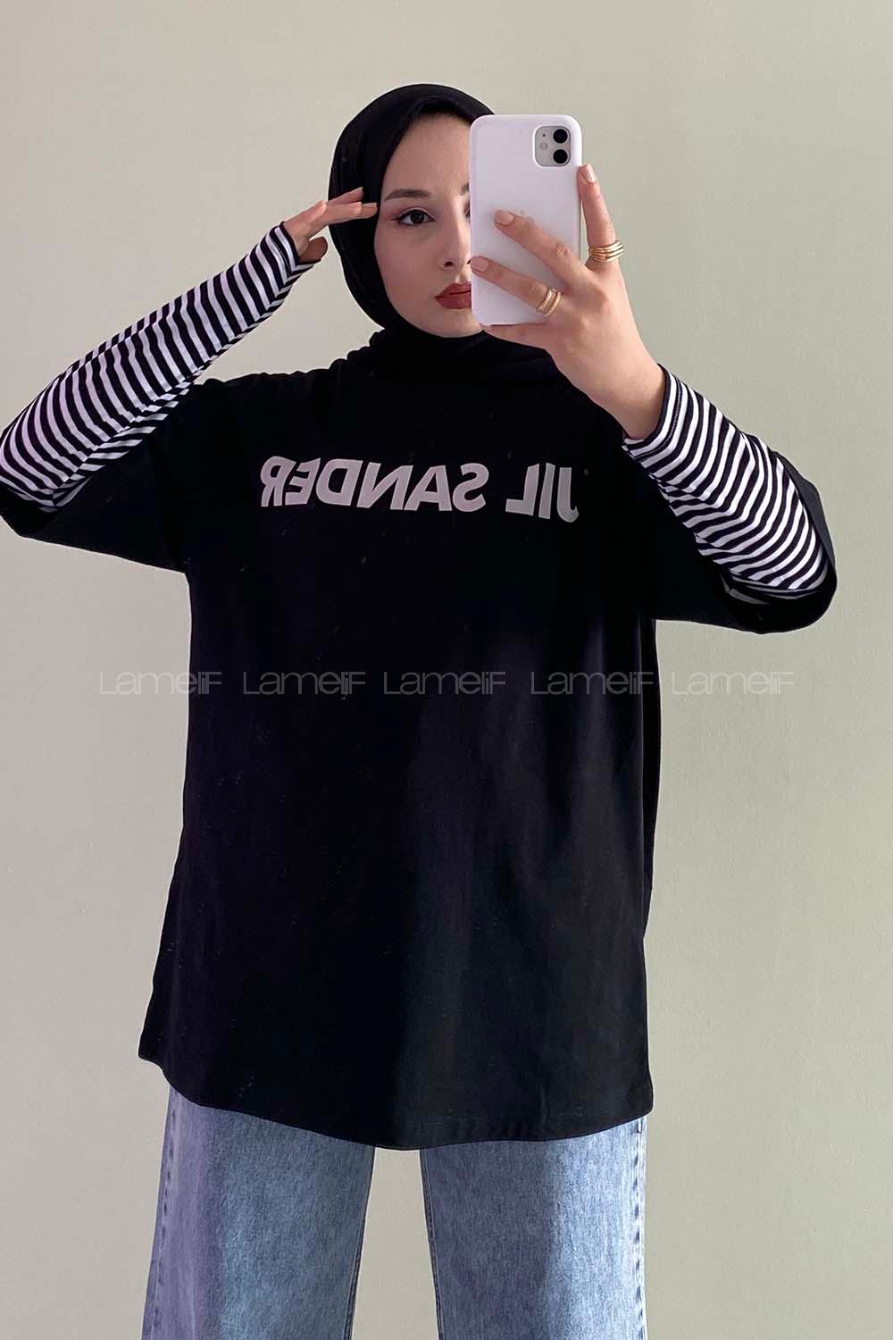 Modalamelif Jıl Sander Oversize T-Shirt Siyah