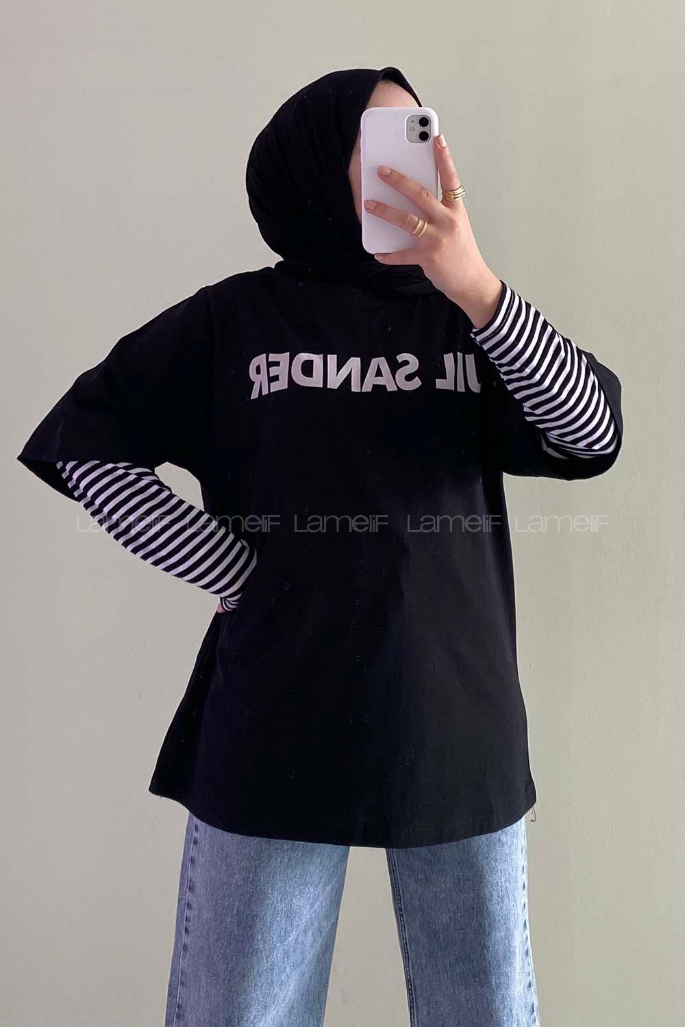 Modalamelif Jıl Sander Oversize T-Shirt Siyah