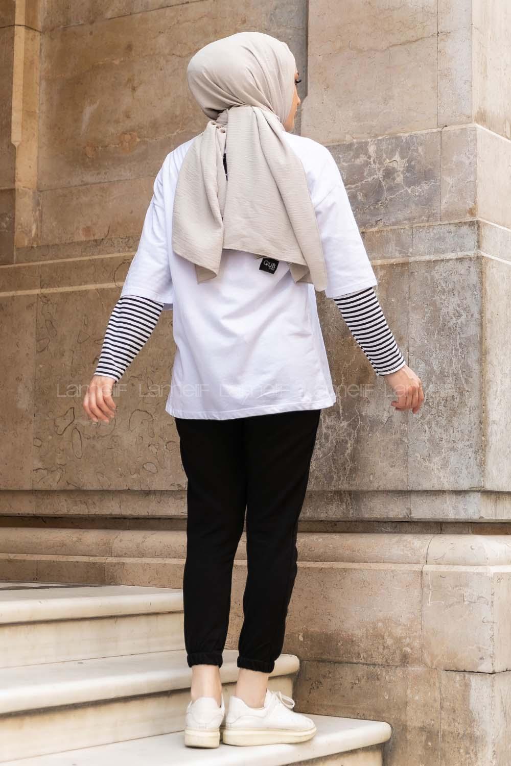 Modalamelif  A Nakış Detaylı İkili Takım Siyah