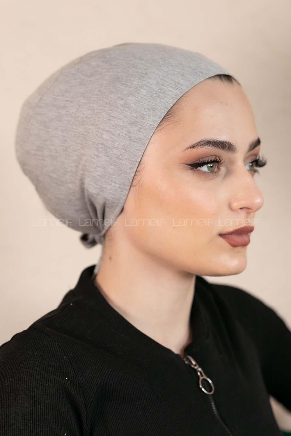 Modalamelif Dikişsiz Bağlamalı Penye Bone Gri