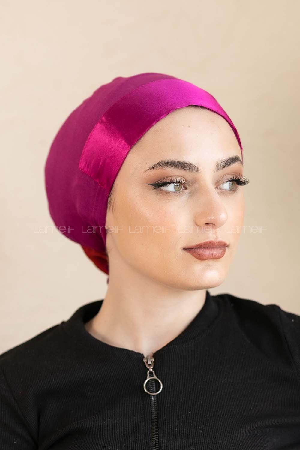 Modalamelif Penye Üstü Saten Bone Açık Mor