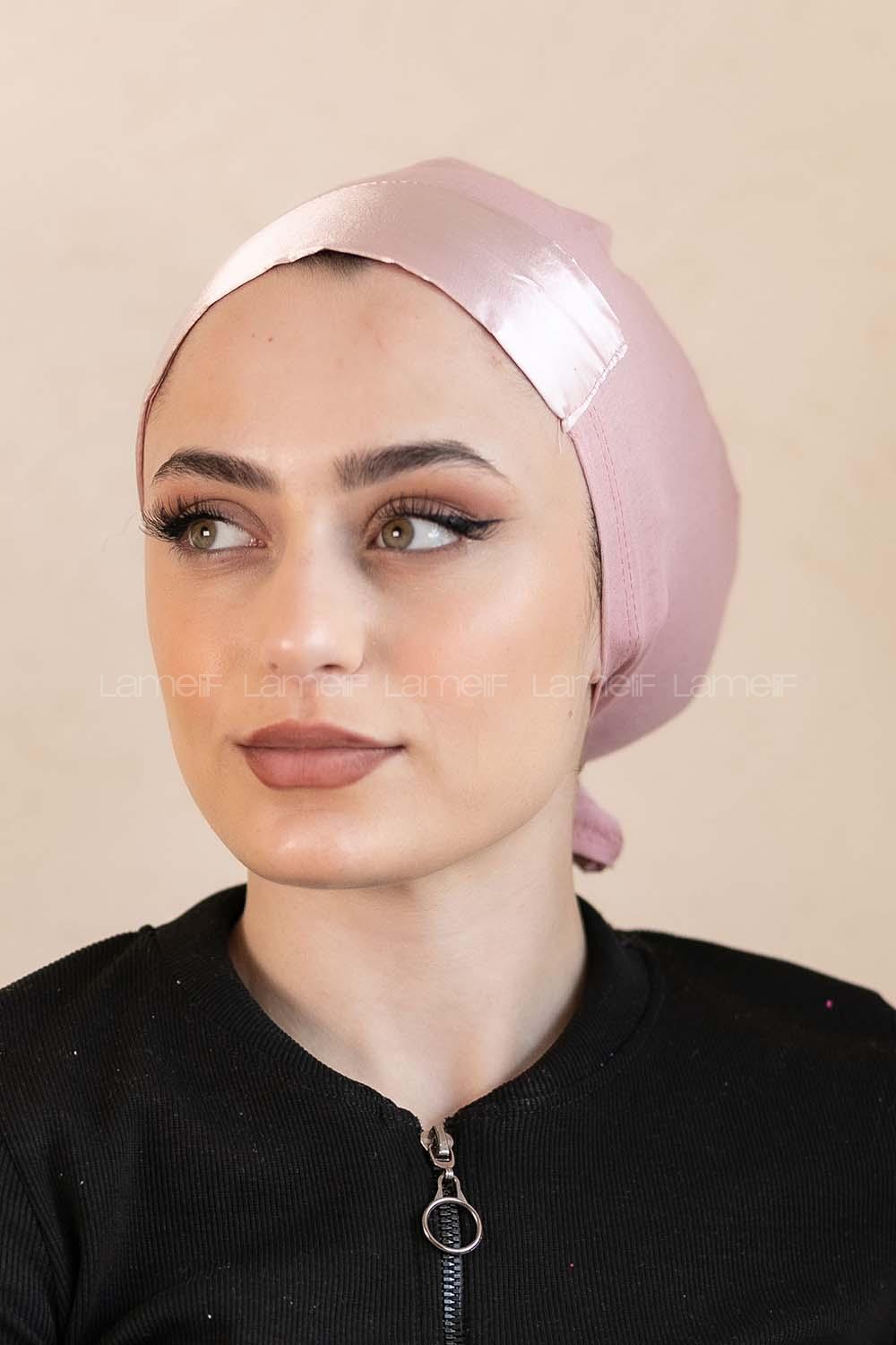 Modalamelif Penye Üstü Saten Bone Gül