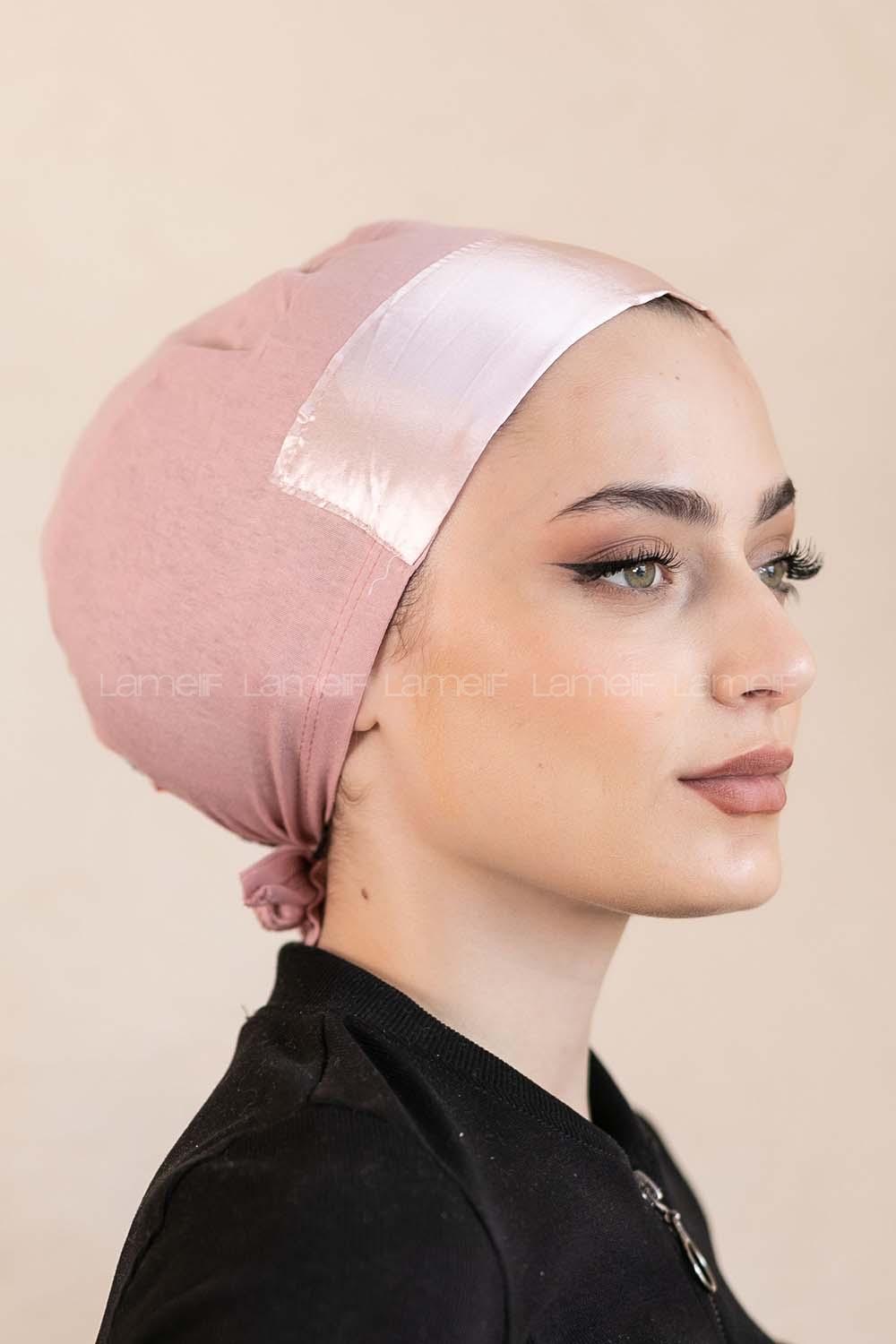 Modalamelif Penye Üstü Saten Bone Gül