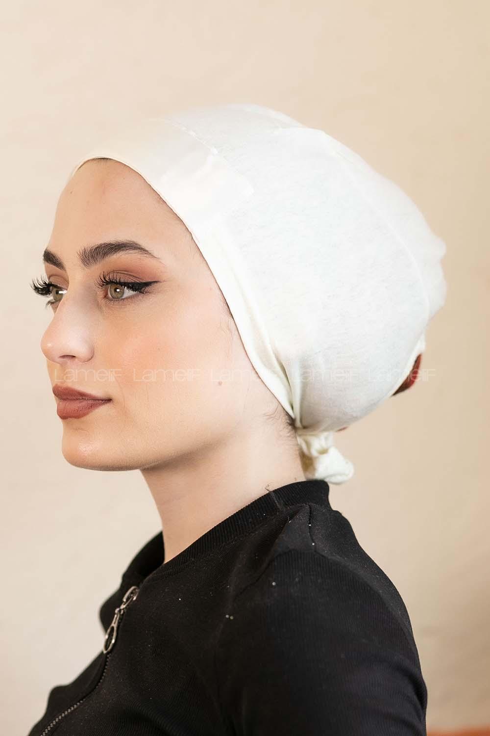 Modalamelif Penye Üstü Saten Bone Krem