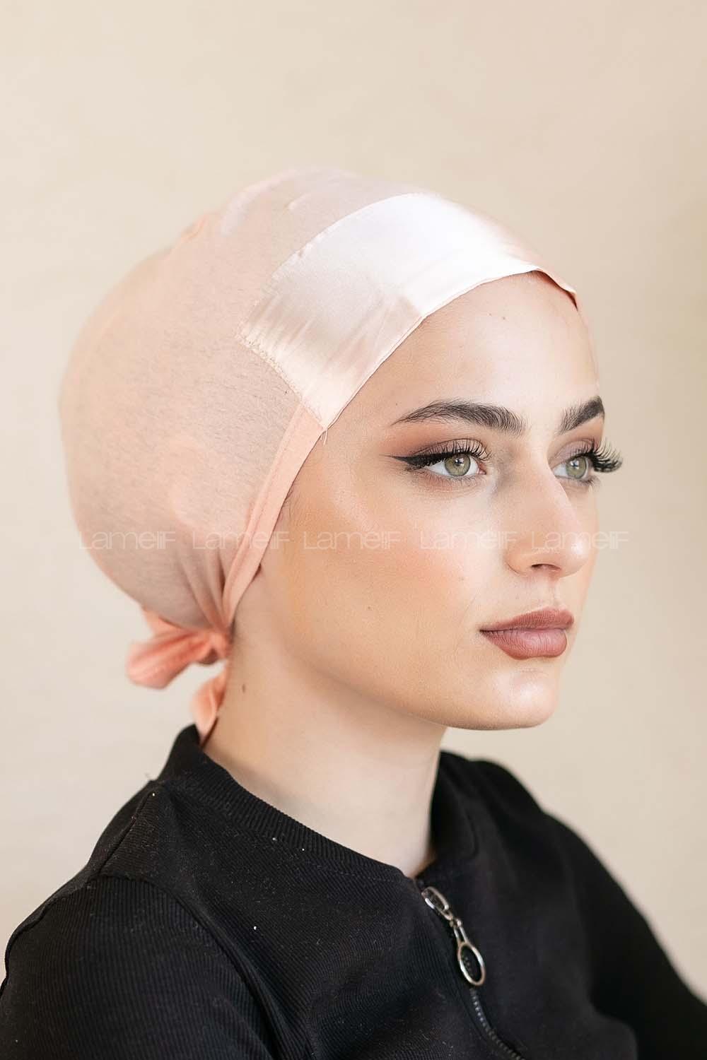 Modalamelif Penye Üstü Saten Bone Toz Pembe