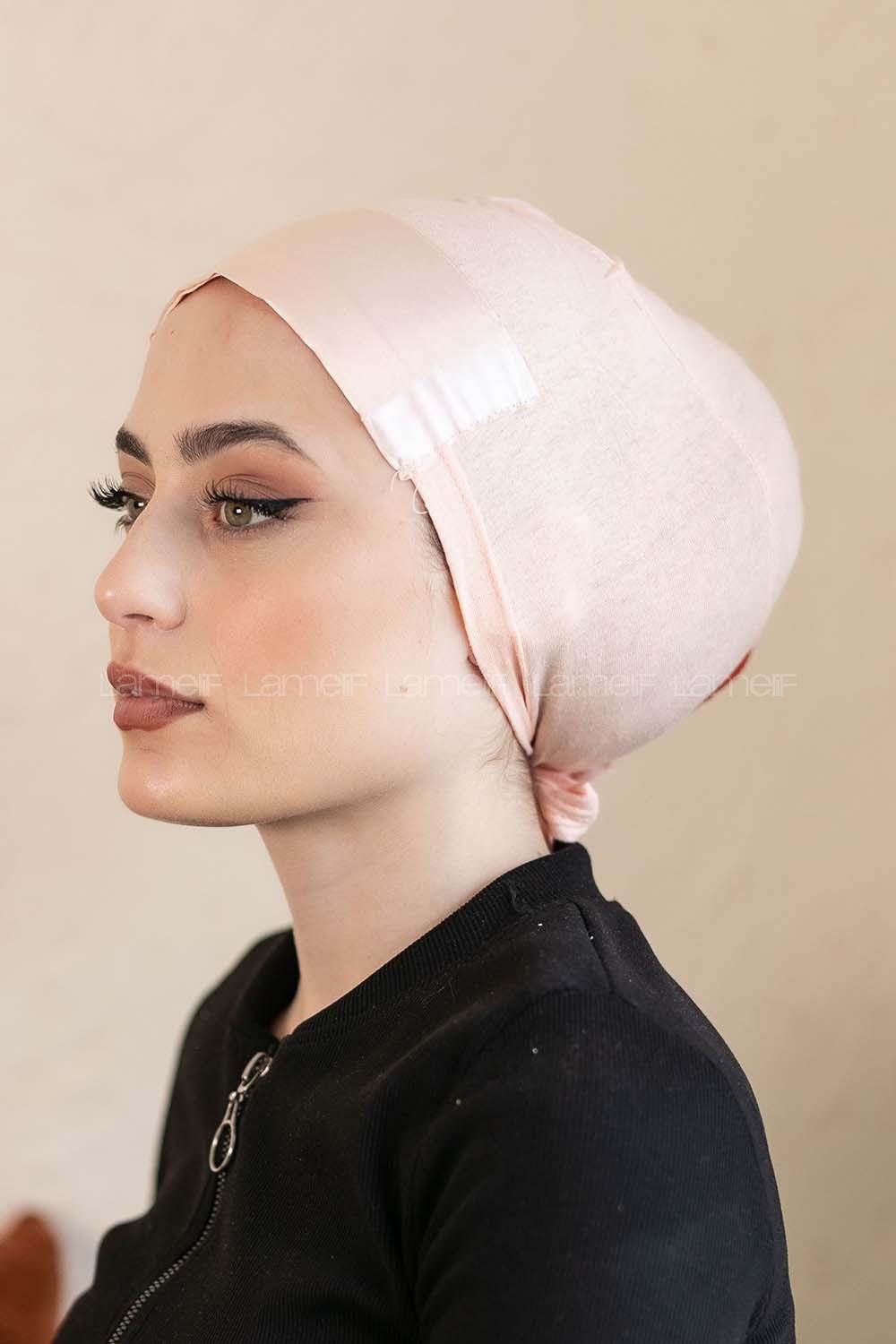 Modalamelif Penye Üstü Saten Bone Toz Pembe