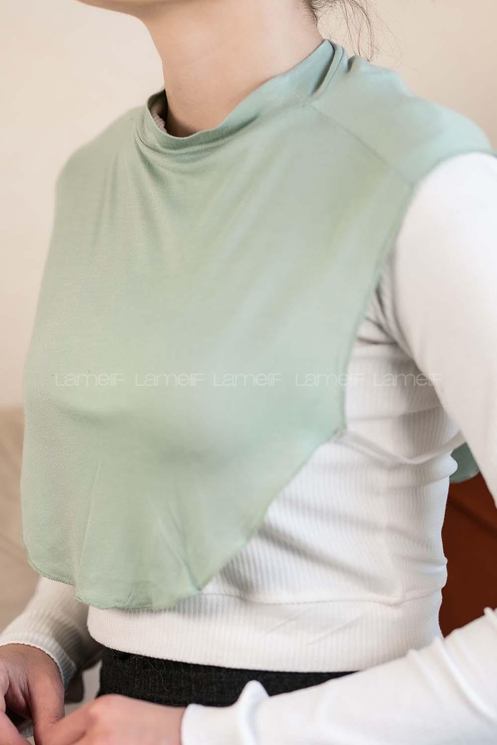 Modalamelif Düz Penye Boyunluk Çağla Yeşili