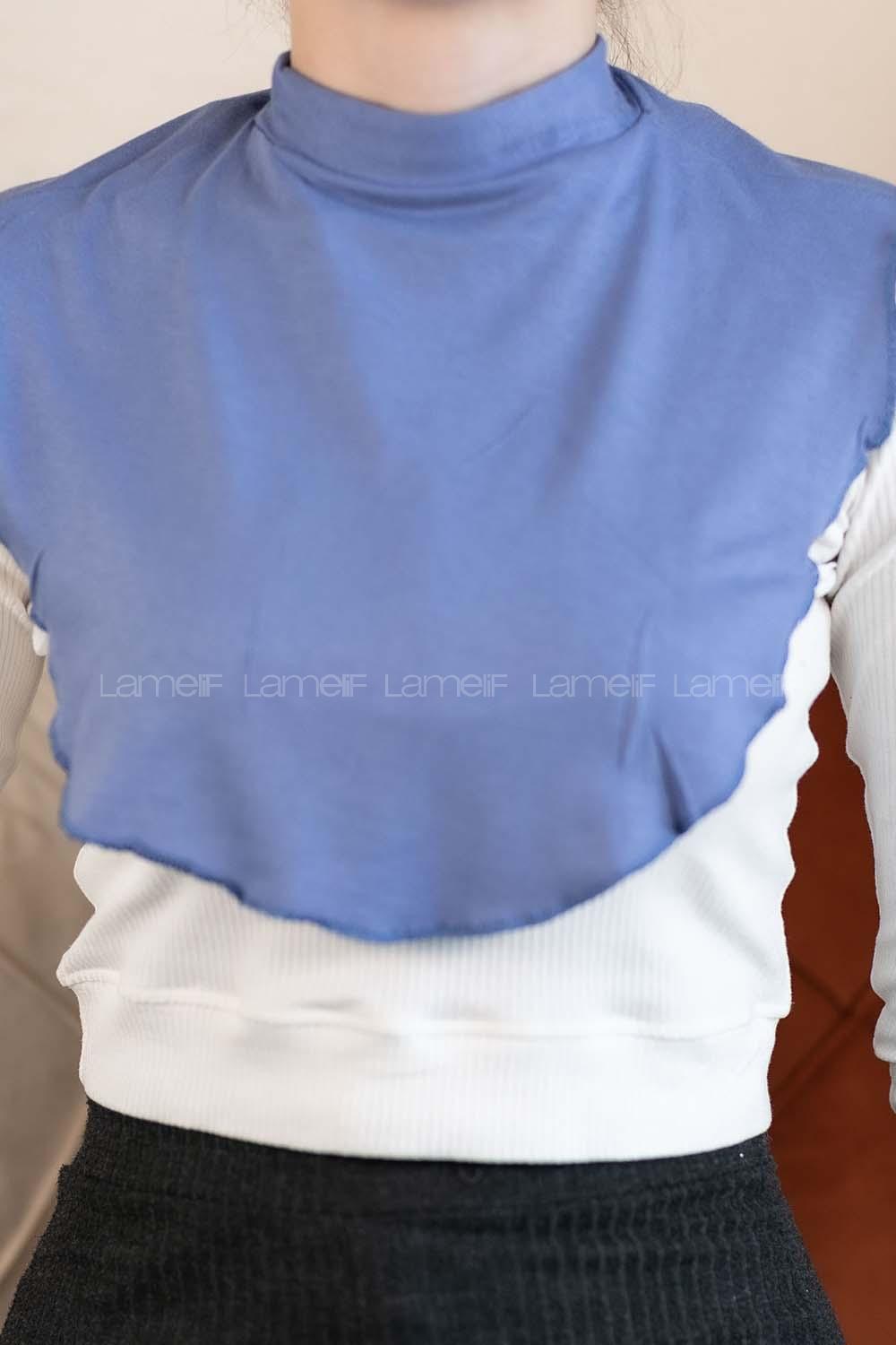 Modalamelif Düz Penye Boyunluk İndigo