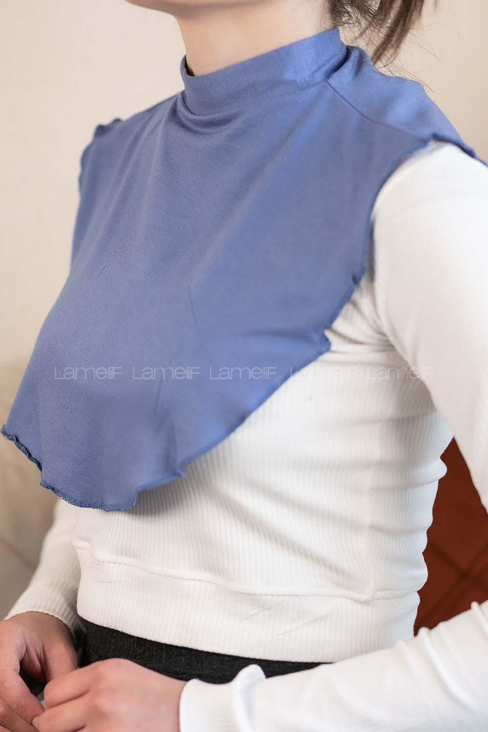 Modalamelif Düz Penye Boyunluk İndigo