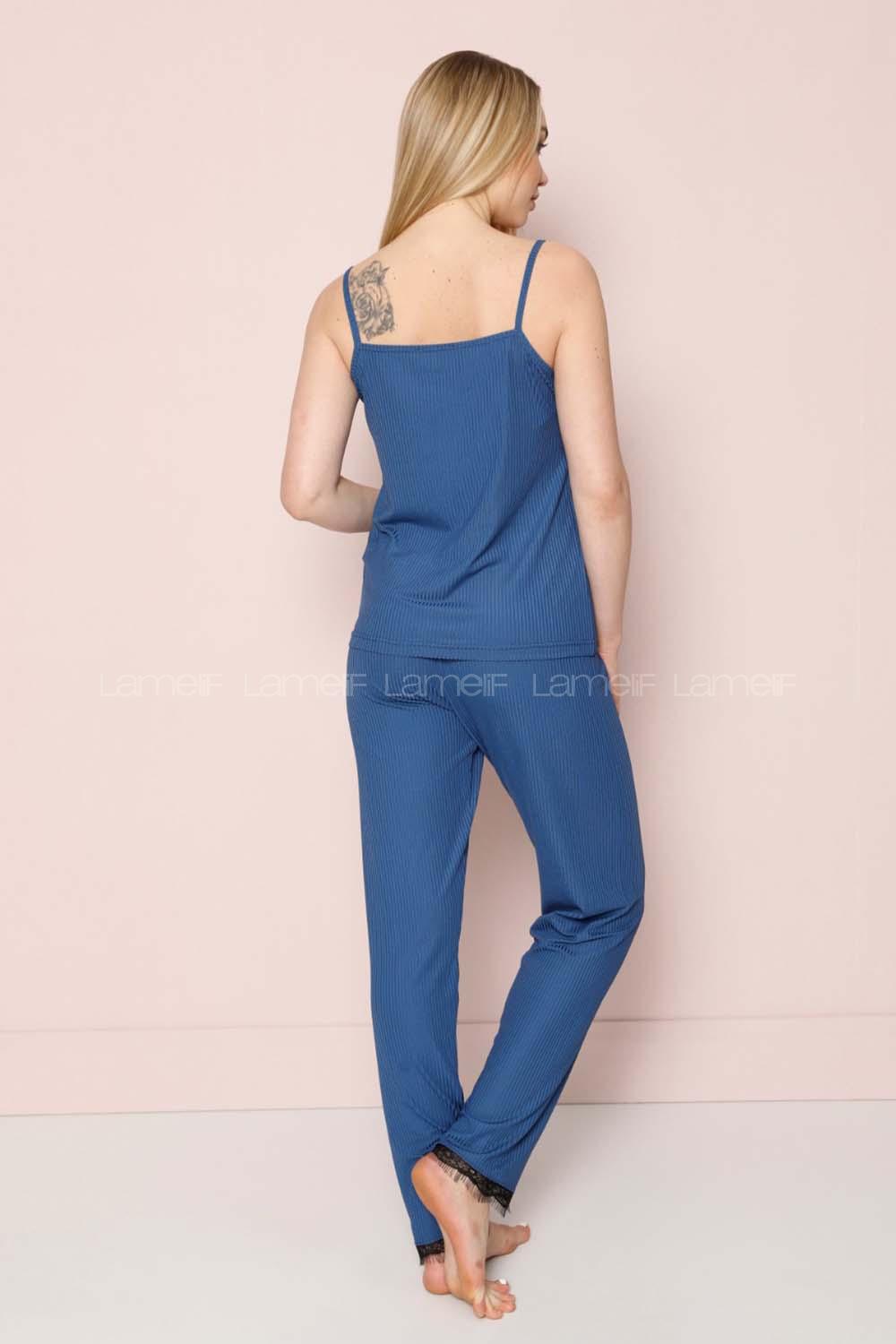 Modalamelif İndigo Askılı Pijama Takımı