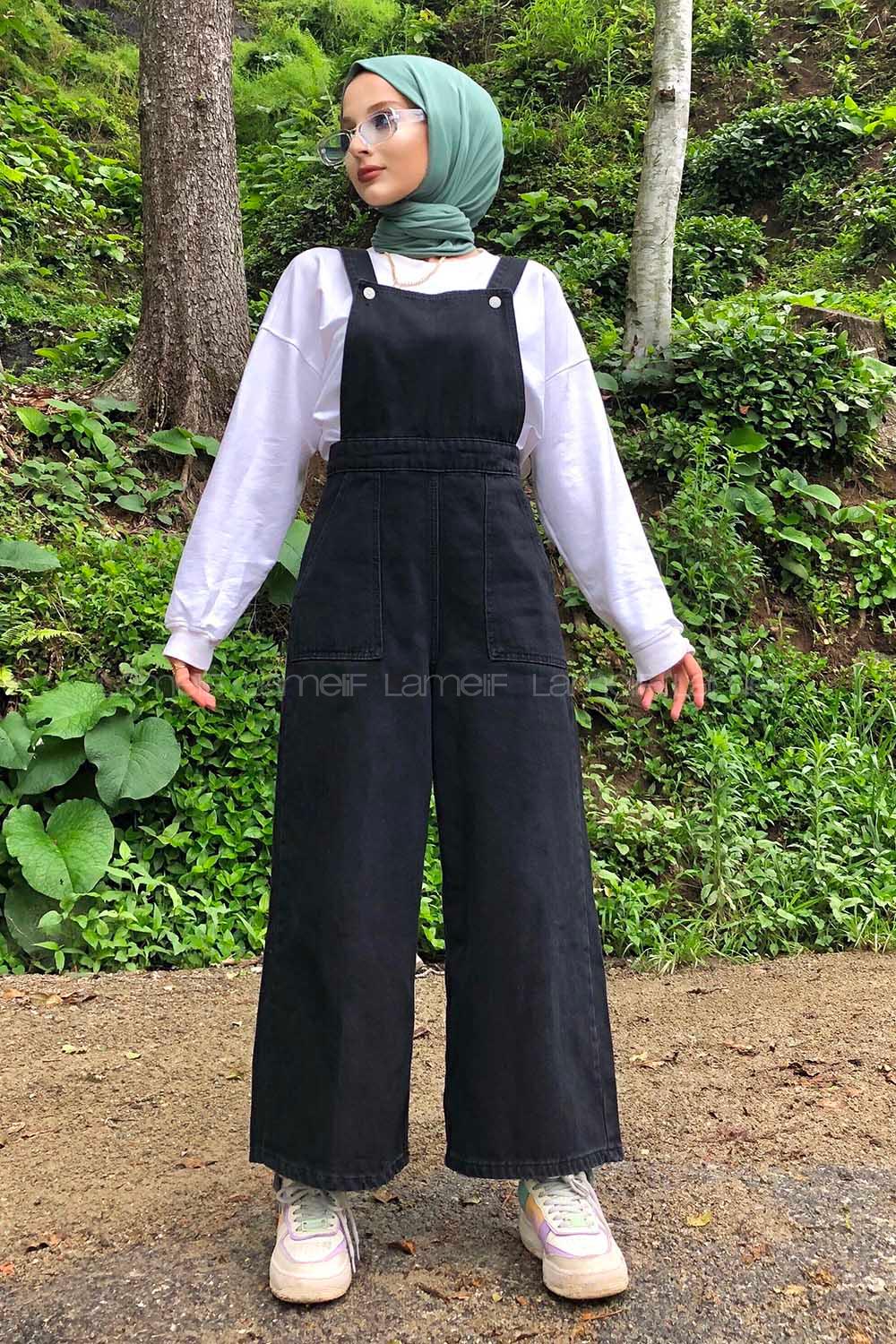 Smoked Pool Neck Denim Unprinted Overalls
