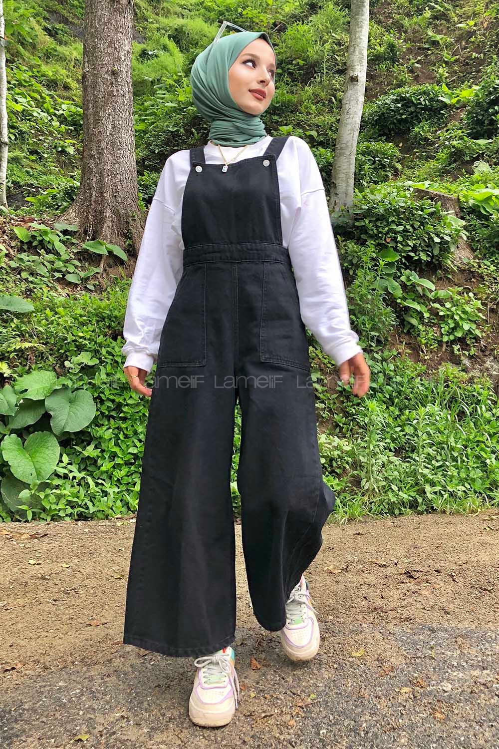 Smoked Pool Neck Denim Unprinted Overalls
