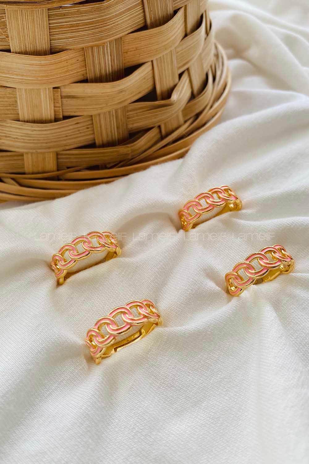 Modalamelif Pudra Mineli Burgu Yüzük